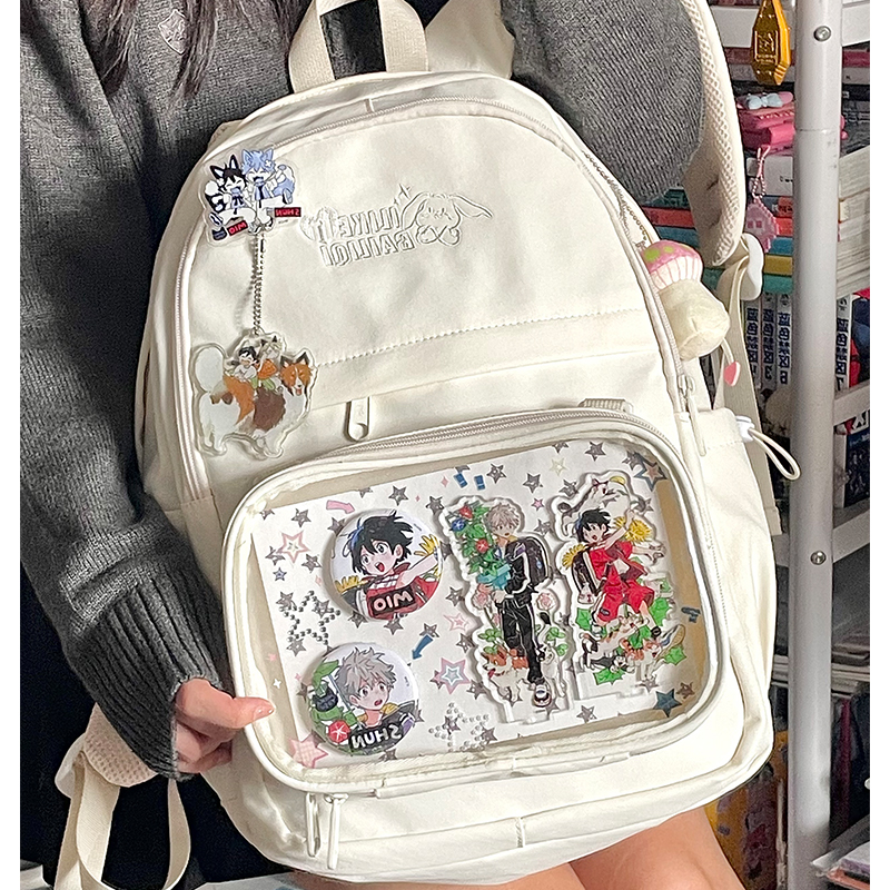 新款学院风时尚可爱双肩背包