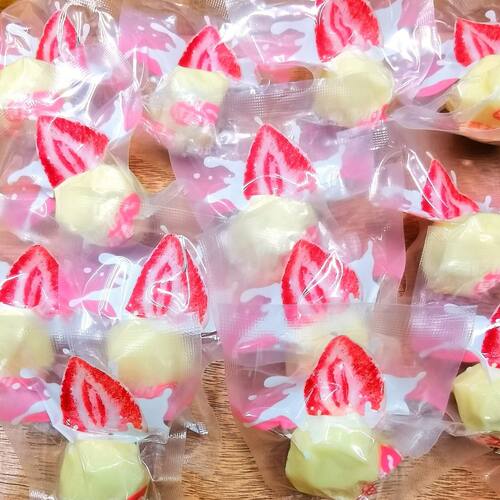 满洲里大山俄罗斯食品内蒙古特产手工奶疙瘩夹心草莓味