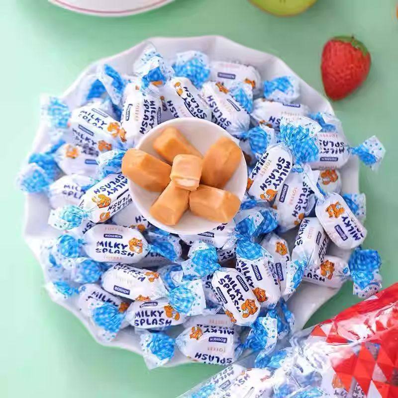 满洲里大山乌克兰进口食品如胜奶心太妃糖果