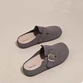 外穿一脚蹬软底包头半拖博肯鞋 新款 女2025春夏季 品牌撤柜勃肯拖鞋