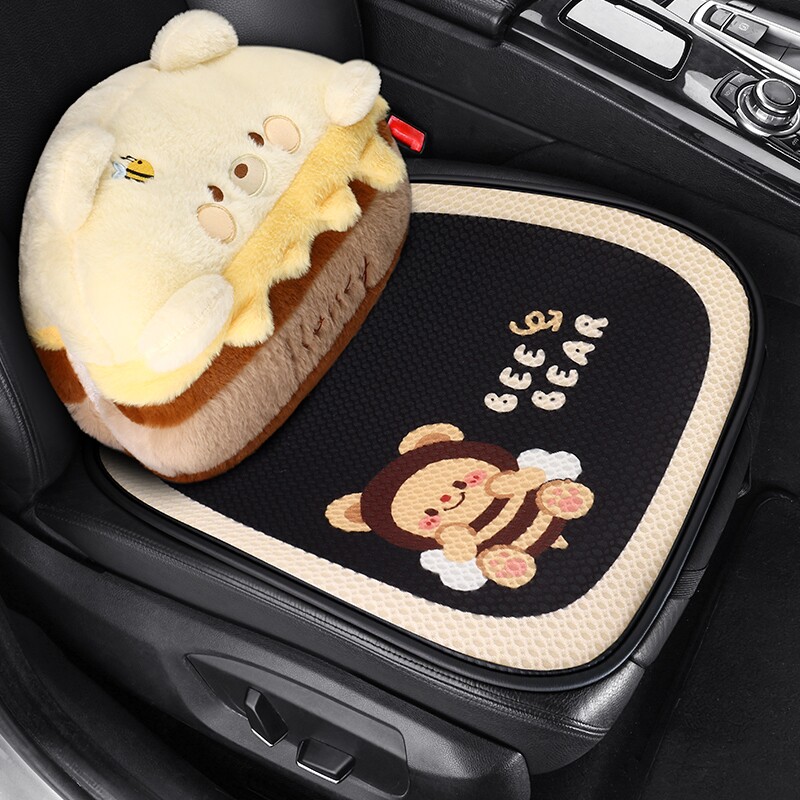 起亚K2K3K4K5福瑞迪KX5智跑奕跑kx3汽车坐垫卡通网布四季网布座套