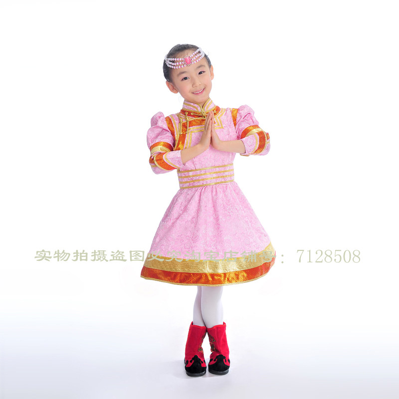 高档蒙古袍日常生活装风舞蹈服