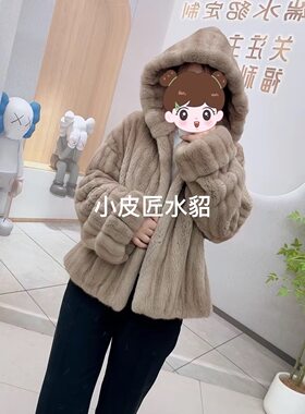 进口天鹅绒金牌短二帕斯条小母貂全抽分刀 休闲时尚女装帽
