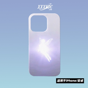 亮面imd软壳适用三星s24 原创ins渐变小众艺术梦幻精灵iphone15promax全包磨砂硬壳11 苹果14pro 13p S23