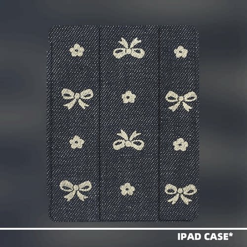 原创小众创意复古蝴蝶结适用11代2026款air6ipadpro11寸三折ipad壳防弯亚克力平板壳10.2寸air4/5mini6带笔槽
