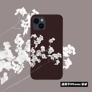 玉兰花菲林手机壳11 14promax保护套 苹果13pro 适用华为p60 12pro 原创小众高级感国风复古新中式