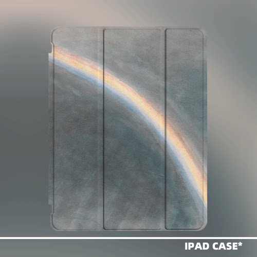 原创小众艺术彩虹油画适用11代2026款air8ipadpro11寸三折ipad壳防弯亚克力平板壳9代10.2寸air5mini7带笔槽