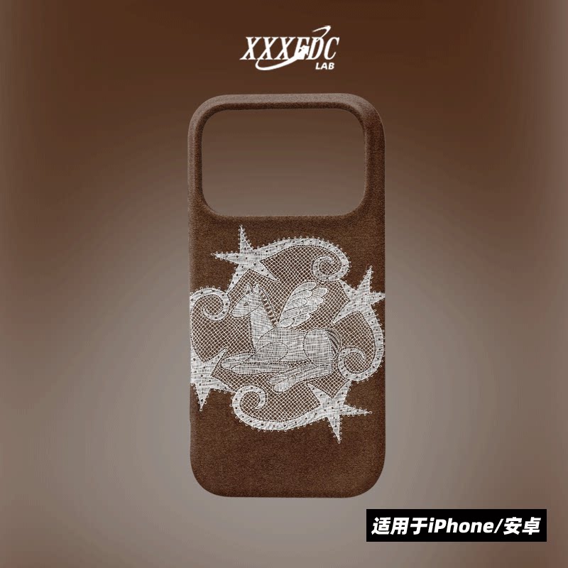 原创小众高级感天使小马iphone18promax手机壳磁吸16/13/15p全包亮面硬壳苹果17pro磨砂软壳适用于华为p70