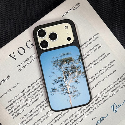 原创艺术故障树磨砂手机壳iPhone17promax苹果16pro软壳15p大孔14软边air晶瓷