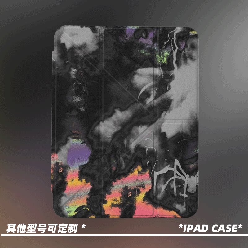 [防弯]暗黑风迷雾蜘蛛IPAD保护套