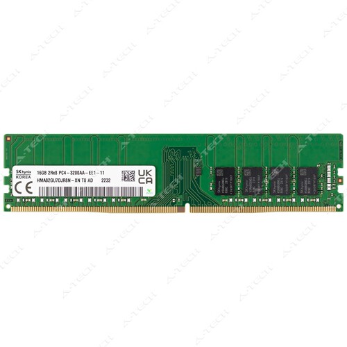 SK原厂 HMA82GU7DJR8N-XN 16GB 2RX8 PC4-3200 DDR4 纯ECC内存