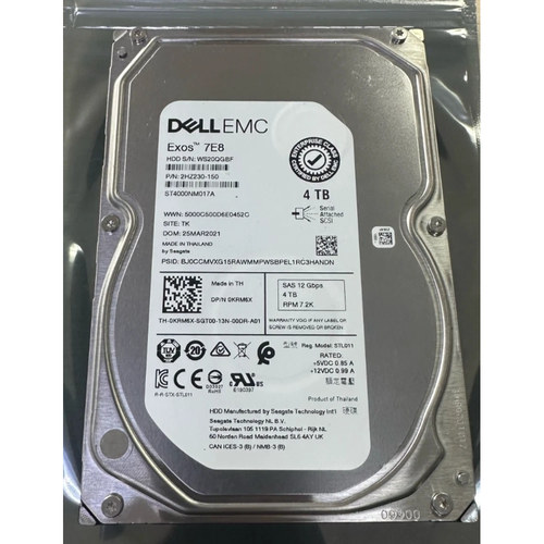 DELL ST4000NM017A 0KRM6X 4T 7.2K 3.5 SAS 12Gb 256M服务器硬盘