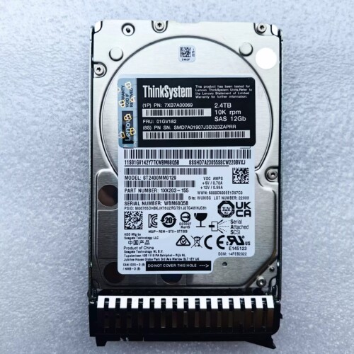 联想 01GV070 01GV071 2.4TB 10K 12GB SAS 2.5 01GV182 2.4T硬盘