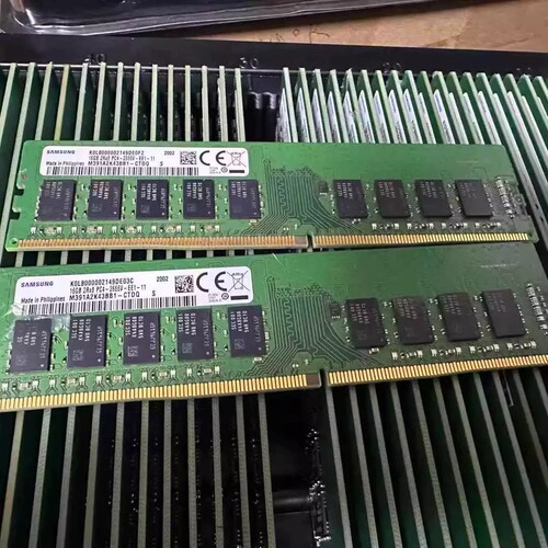 三星16G M391A2K43BB1-CTDQ 2RX8 PC4-2666V纯ECC UDIM服务器内存