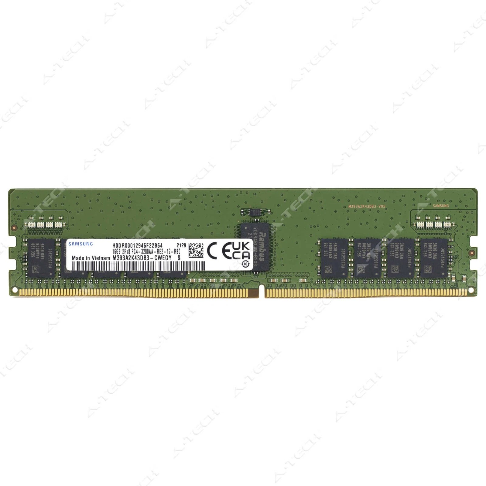 三星 M393A2K43DB3-CWE 16G DDR4 3200 ECC REG服务器内存条RDIMM