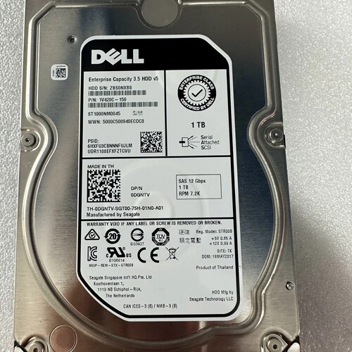 Dell 0DGNTV ST1000NM0045 12Gb 7.2K 1TB 3.5寸 R730 服务器硬盘