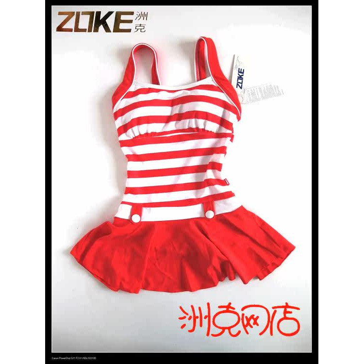 专柜正品 洲克 ZOKE 新款 女士连体裙式泳衣 113501522