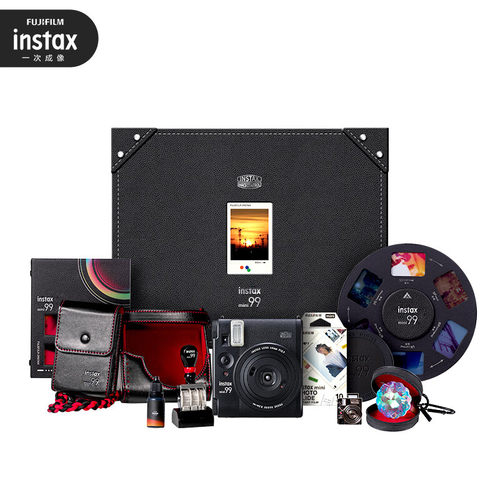 富士相机instax立拍立得一次成像相机 mini99 灼灼流光礼盒现货