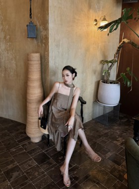 EVAN【正版●设计师】松弛感上衣垂感不规则半身裙度假两件套