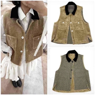 工装 被999＋收藏 March 羊毛保暖背心格纹马甲外套 顶配正版