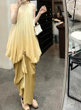 25新品【对版现货】新中式设计师 |  仙女水母垂感长裙yangk*han