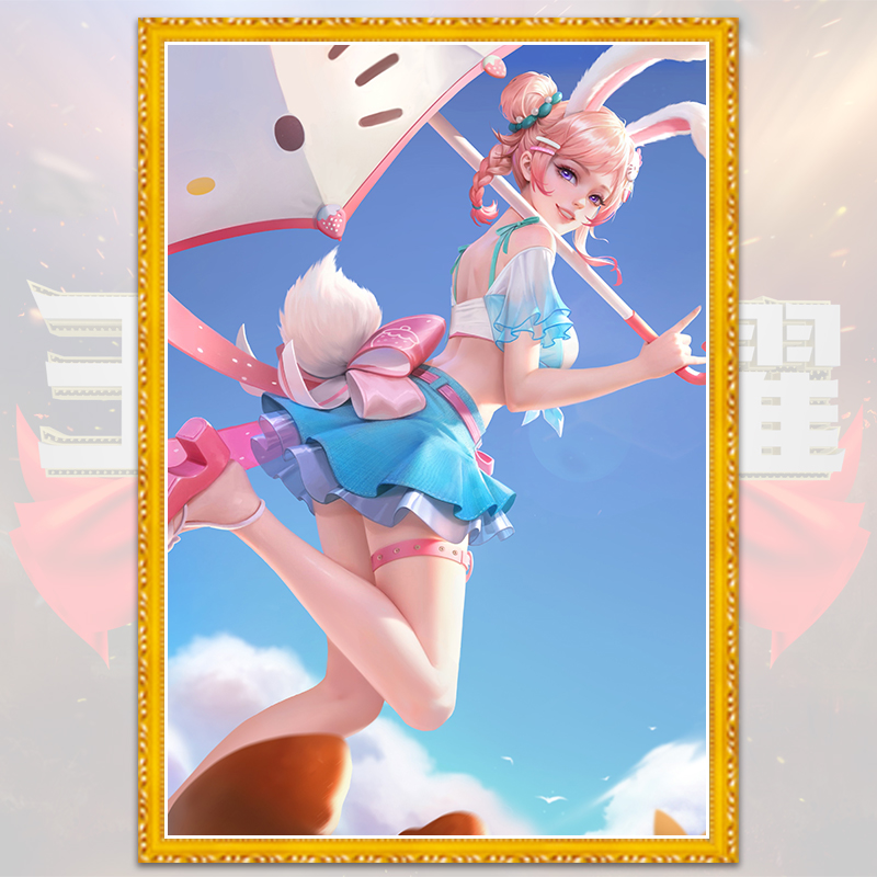 公孙离HelloKitty十字绣2025新款竖版王者荣耀自己手工满砖钻石画