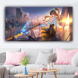 云缨幻光神枪十字绣2025新款横板王者荣耀自己手工贴满砖钻石画