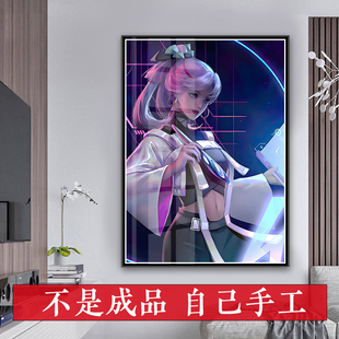 上官婉儿十字绣2026新款王者荣耀天狼绘梦者自己手工贴满砖钻石画
