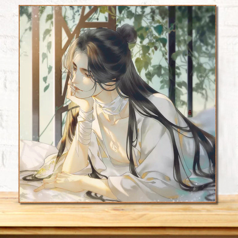 天官赐福十字绣谢怜花城2026新款印花线绣小幅古风人物简单自己绣