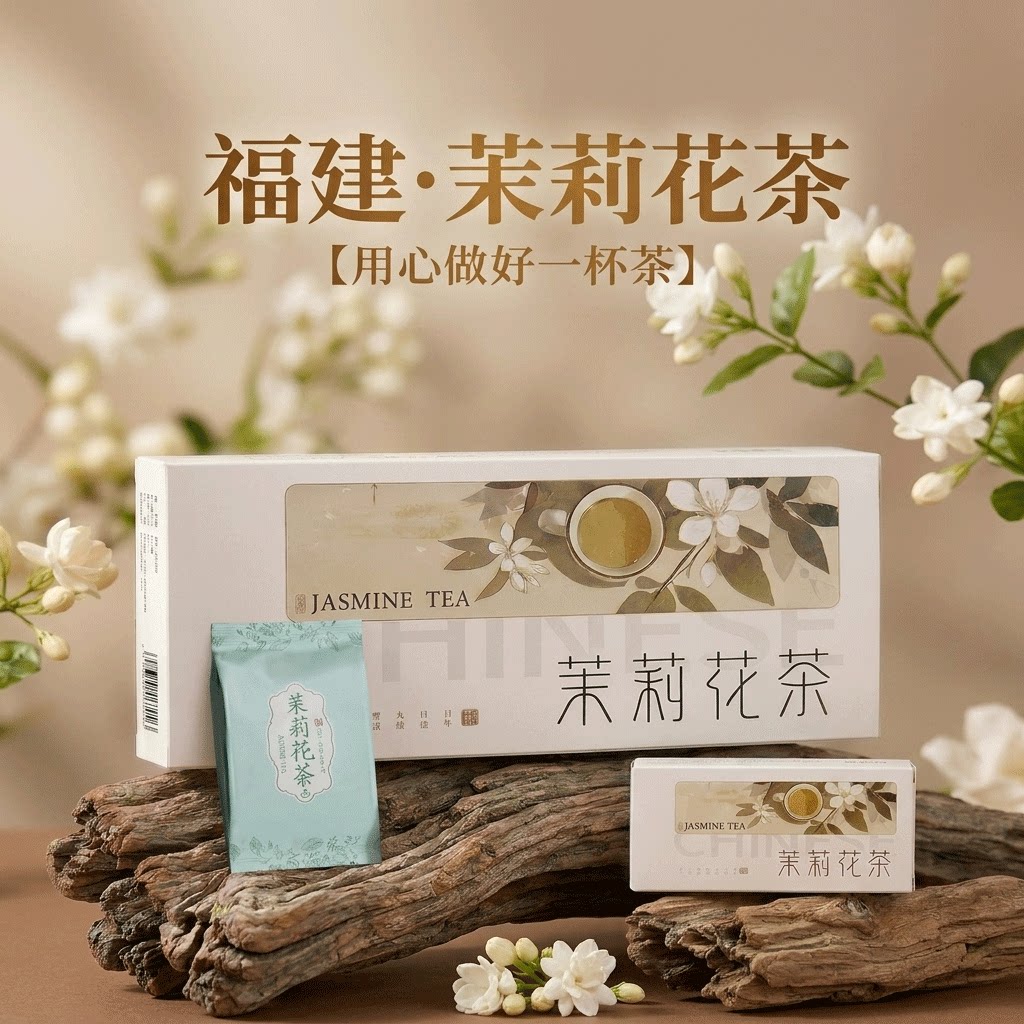 安溪甄选茉莉花茶礼盒装2026年新茶25g礼盒尝鲜装-A5
