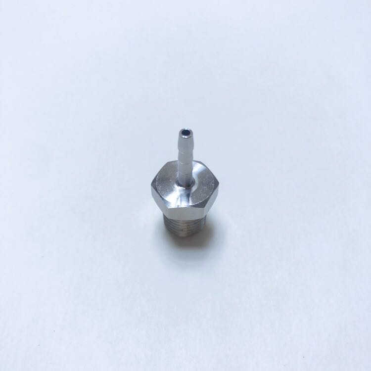 NPT1/4-4mm不锈钢宝塔接头外螺纹NPT1/4宝塔杆外径4mm内孔2mm-封面