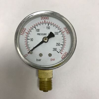 外壳直径60mm 压力 280bar 4000psi 压力表 螺纹m14x1.5 精度2.5