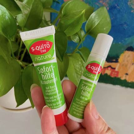 德国DM S-quito free天然草本蚊虫叮咬儿童止痒膏急救膏止痒滚珠
