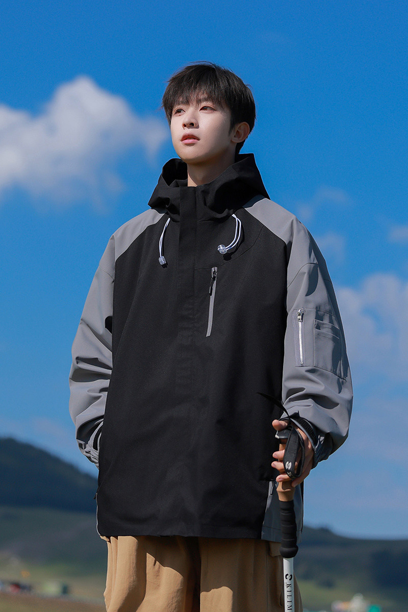 现货冲锋衣男女户外防风防水夹克外套潮牌登山服A321-J7839-P70,男装夹克,电商A321