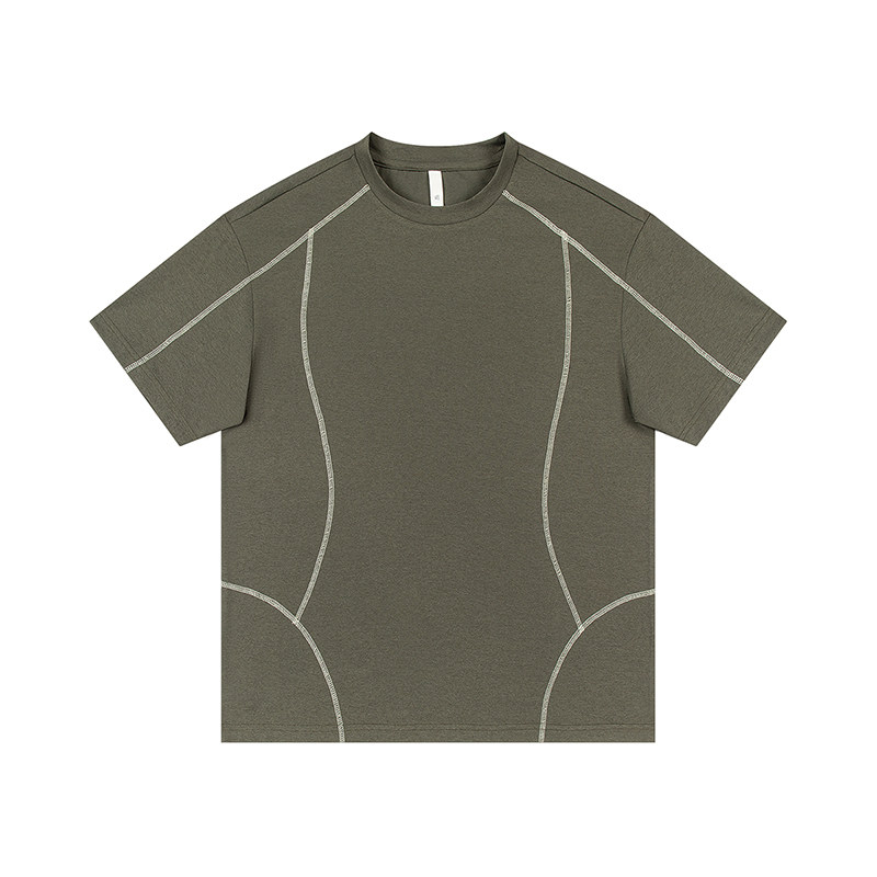 美式短袖t恤夏季冰感速干男女潮牌宽松袖T恤上衣A321-TX302-P35，男装T恤，电商A321