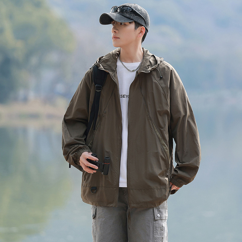 连帽外套男女防晒服宽松休闲百搭上衣A321-FS7732-P55图片