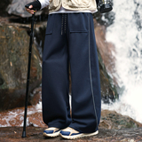 秋季华棉宽松直筒阔腿休闲卫裤A321-KZ010-P55控79，男装休闲裤，电商A321