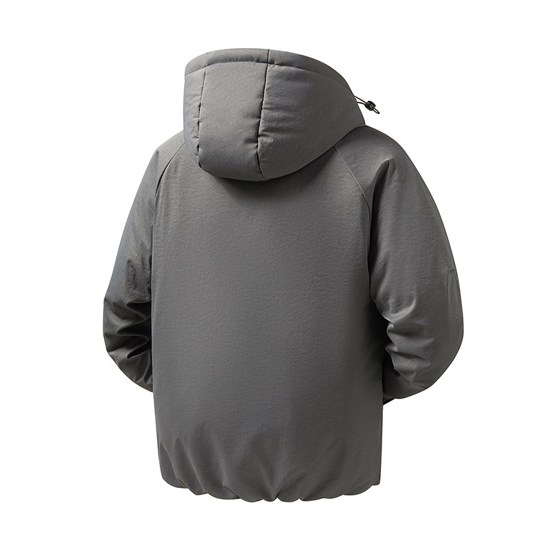 冬季纯色连帽棉服宽松休闲褶皱外套棉衣A321-MY8855-P99,男装棉衣,电商A321