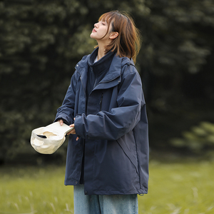 秋冬户外冲锋衣三合一可拆卸外套夹克A321-MY963514-P120图片