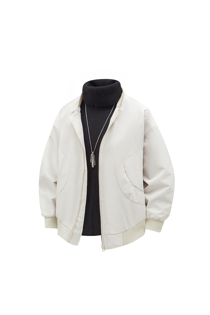 美式复古棒球服外套男纯色潮牌宽松休闲飞行夹克A321-J7803-P55,男装夹克,电商A321