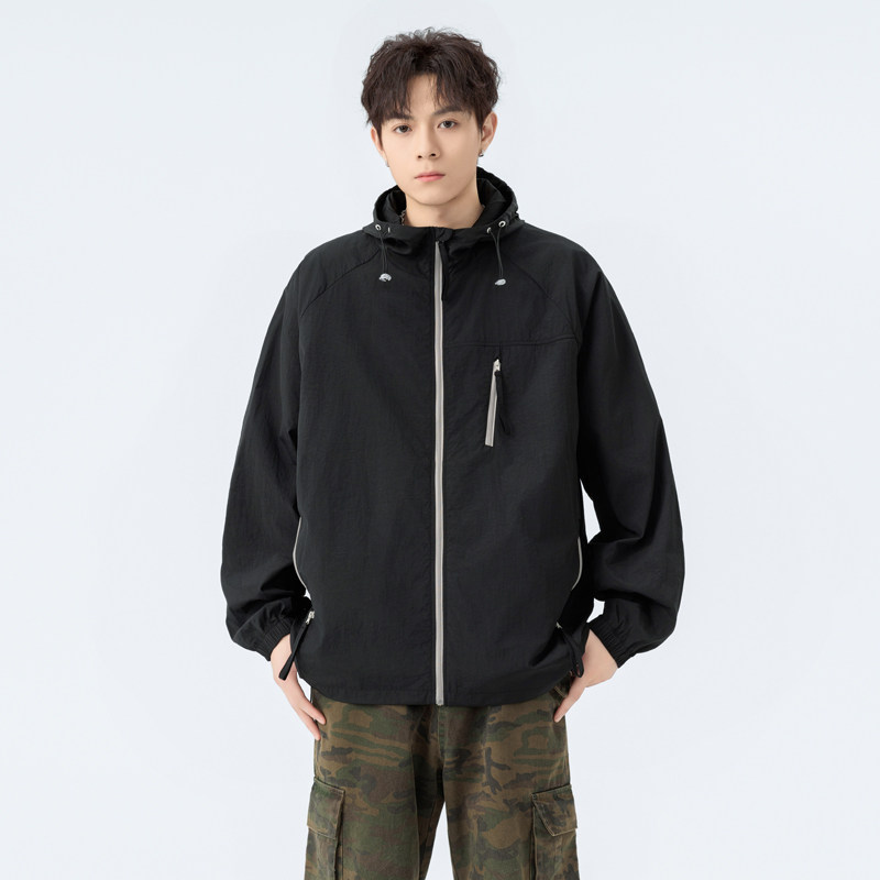 户外防晒衣男女夏季宽松皮肤衣防紫外线连帽外套A321-FS7730-P55,男装防晒衣,电商A321