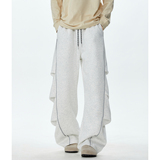 秋季直筒弯道长裤褶皱华棉休闲卫裤A321-K330-特P50控69，男装休闲裤，电商A321