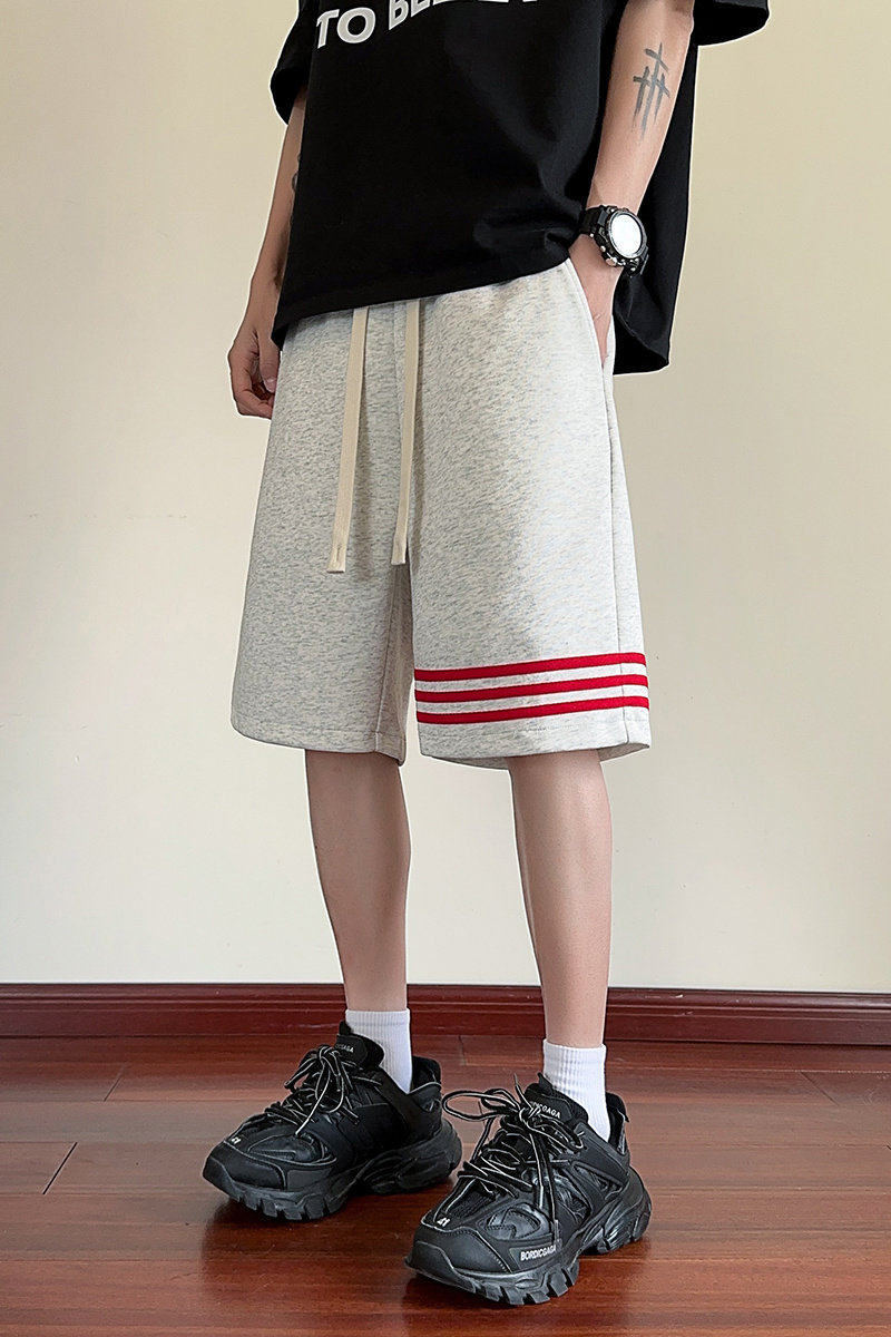 夏季三条杠休闲卫裤透气运动短裤A321-K9150-P35,男装休闲裤,电商A321