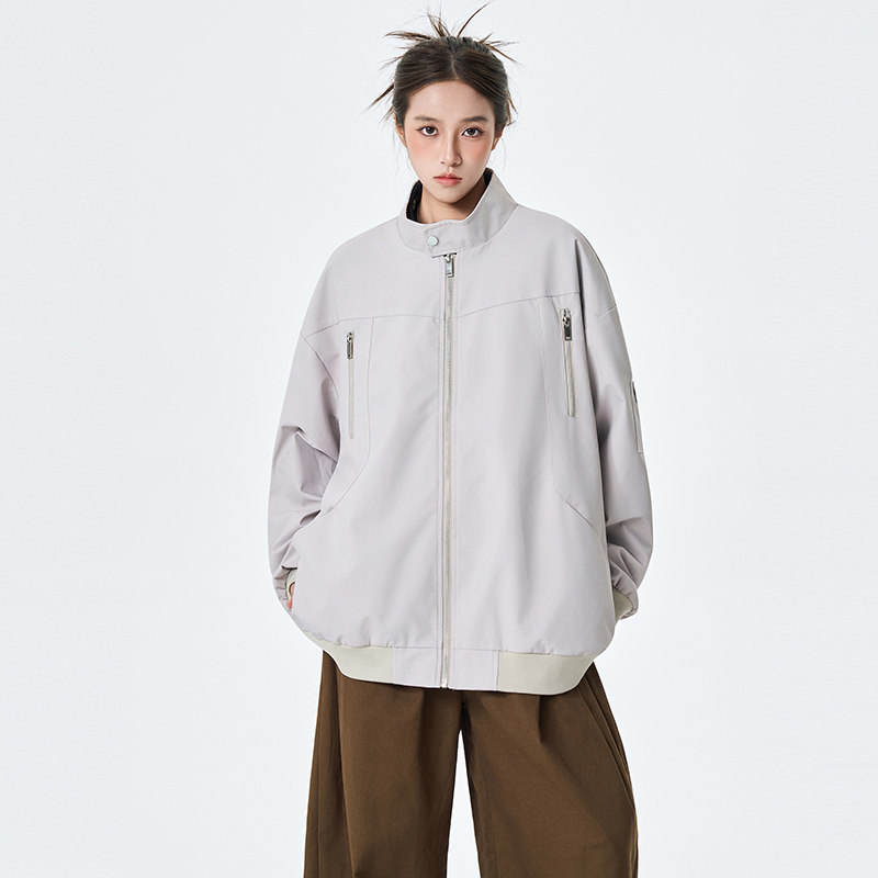 春秋棒球服男女休闲夹克上衣纯色外套A321-J7925-P68,男装夹克,电商A321