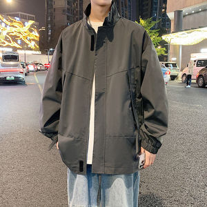 现货立领夹克外套男宽松休闲户外运动情侣款夹克A321-J7804-P60图片