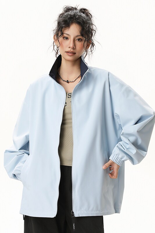 现货春秋双面穿外套美式潮流宽松休闲夹克A321-J9967-P68,男装夹克,电商A321