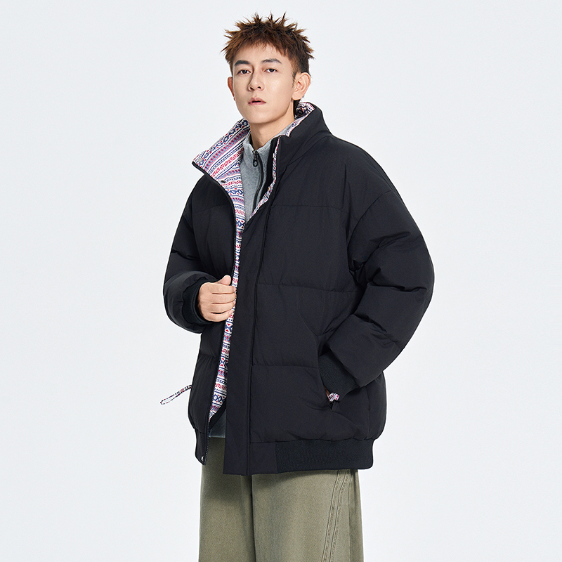 冬季百搭休闲撞色立领棉衣休闲棉服外套A321-MY8832-P89，男装棉衣，电商A321
