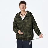 春秋男女百搭迷彩休闲连帽外套A321-J7976-P85，女装短外套，电商A321