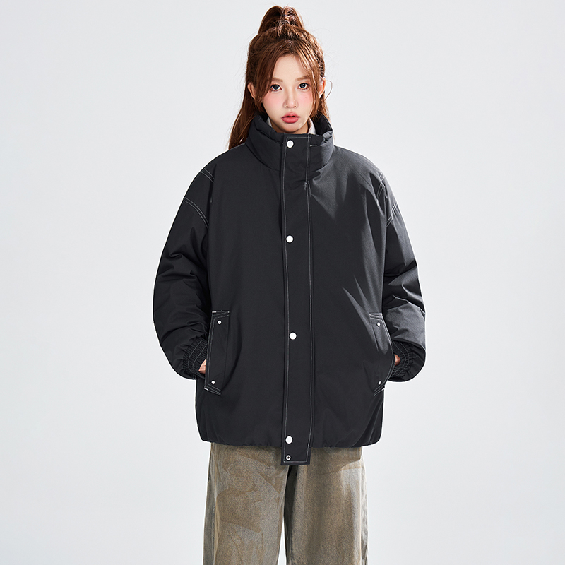 冬季百搭保暖潮牌休闲棉服外套立领宽松棉衣A321-MY8836-P95，男装棉衣，电商A321