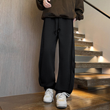 秋季直筒弯刀裤百搭华棉休闲卫裤A321-K332-特P50控69，男装休闲裤，电商A321